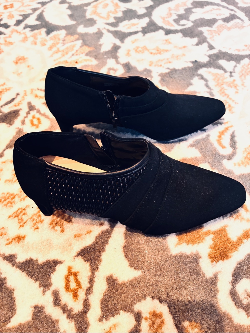 Black Women's Pointed Toe Ankle Booties - Unbranded